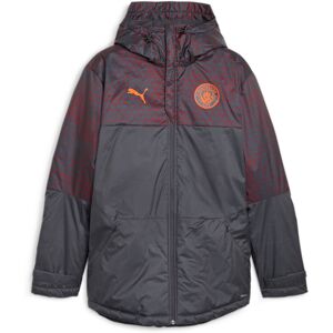 Puma Mens Manchester City Football Graphic Winter Jacket - Grey - Size Small Puma Mens Manchester City Football Graphic Winter Jacket - Grey - Size Small