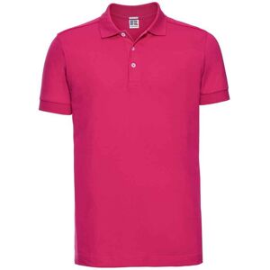 Russell Athletic Mens Pique Stretch Polo Shirt (Fuchsia) - Size 2xl Russell Athletic Mens Pique Stretch Polo Shirt (Fuchsia) - Size 2xl