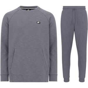 Nike Mens Sportswear Optic Crew Neck Tracksuit In Grey Cotton - Size X-Large Nike Mens Sportswear Optic Crew Neck Tracksuit In Grey Cotton - Size X-Large