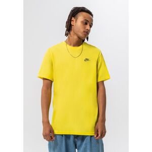 Nike Sportswear Club Mens T Shirt In Yellow Jersey - Size Large Nike Sportswear Club Mens T Shirt In Yellow Jersey - Size Large