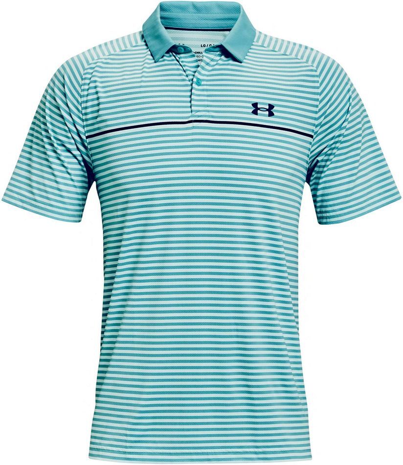 Under Armour Iso-Chill Hollen Mens Blue/white Golf Polo Shirt - Size 3xl