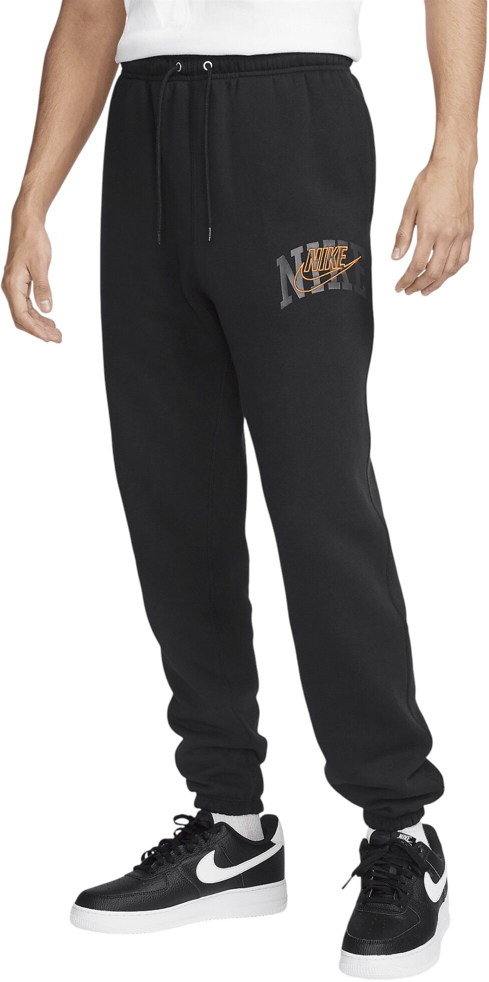 Nike Mens Jogger Club Fleece Running Sweatpants Bottoms Sportswear Trouser New - Black Cotton - Size Small