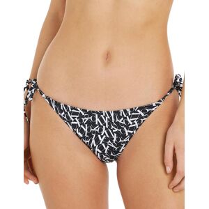 Calvin Klein Womens Kw0kw02084 Tie Side Bikini Briefs - Black Nylon - Size 10 Uk Calvin Klein Womens Kw0kw02084 Tie Side Bikini Briefs - Black Nylon - Size 10 Uk