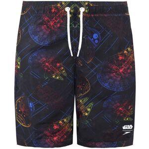 Speedo Childrens Unisex Star Wars All Over Print 15inch Black Junior Watershorts - Size Medium Speedo Childrens Unisex Star Wars All Over Print 15inch Black Junior Watershorts - Size Medium