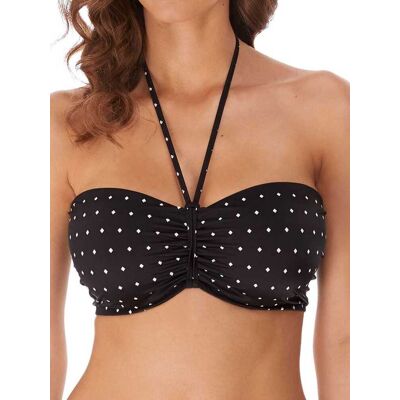 Freya Womens Jewel Cove Bandeau Bikini Top - Black Elastane - Size 30c Freya Womens Jewel Cove Bandeau Bikini Top - Black Elastane - Size 30c