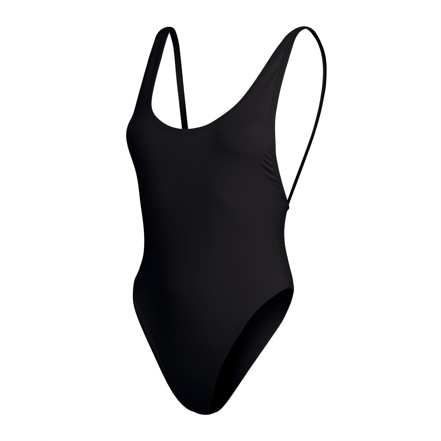 Speedo Womens Solid 1 Piece Swimsuit In Black - Size Medium