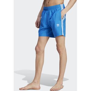 Adidas Originals Mens Adicolor 3-Stripes Swim Shorts - Blue Recycled Material - Size X-Small