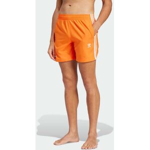 Adidas Originals Mens Adicolor 3-Stripes Swim Shorts - Orange Recycled Material - Size X-Small