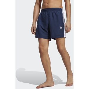 Adidas Originals Mens Adicolor 3-Stripes Swim Shorts - Blue Recycled Material - Size X-Small