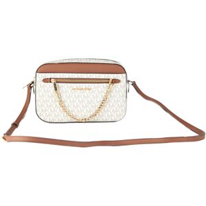 Michael Kors Womens Jet Set Item Large East West Signature Leather Zip Chain Crossbody Handbag - Multicolour - One Size