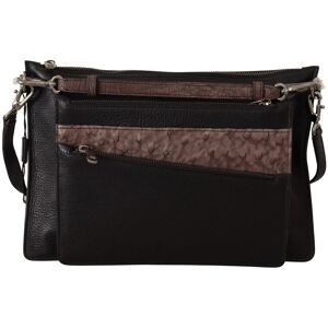 Dolce & Gabbana Mens Black Exotic Leather Shoulder Sling Alta Sartoria Bag - One Size