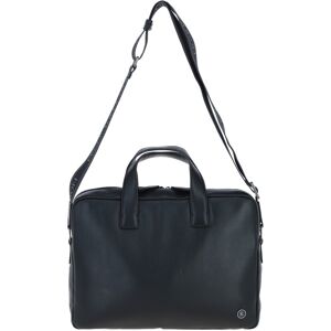 Brampton London Mens 'Maven' Real Leather Messenger Bag - Black - One Size