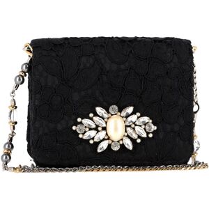 Dolce & Gabbana Pre-Owned Womens & Embellished Lace Clutch Bag In Black - One Size