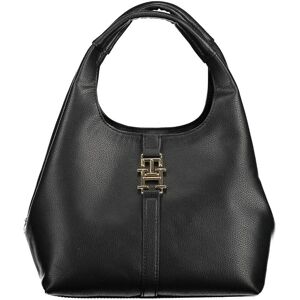 Tommy Hilfiger Womens Black Polyurethane Handbag - One Size Tommy Hilfiger Womens Black Polyurethane Handbag - One Size