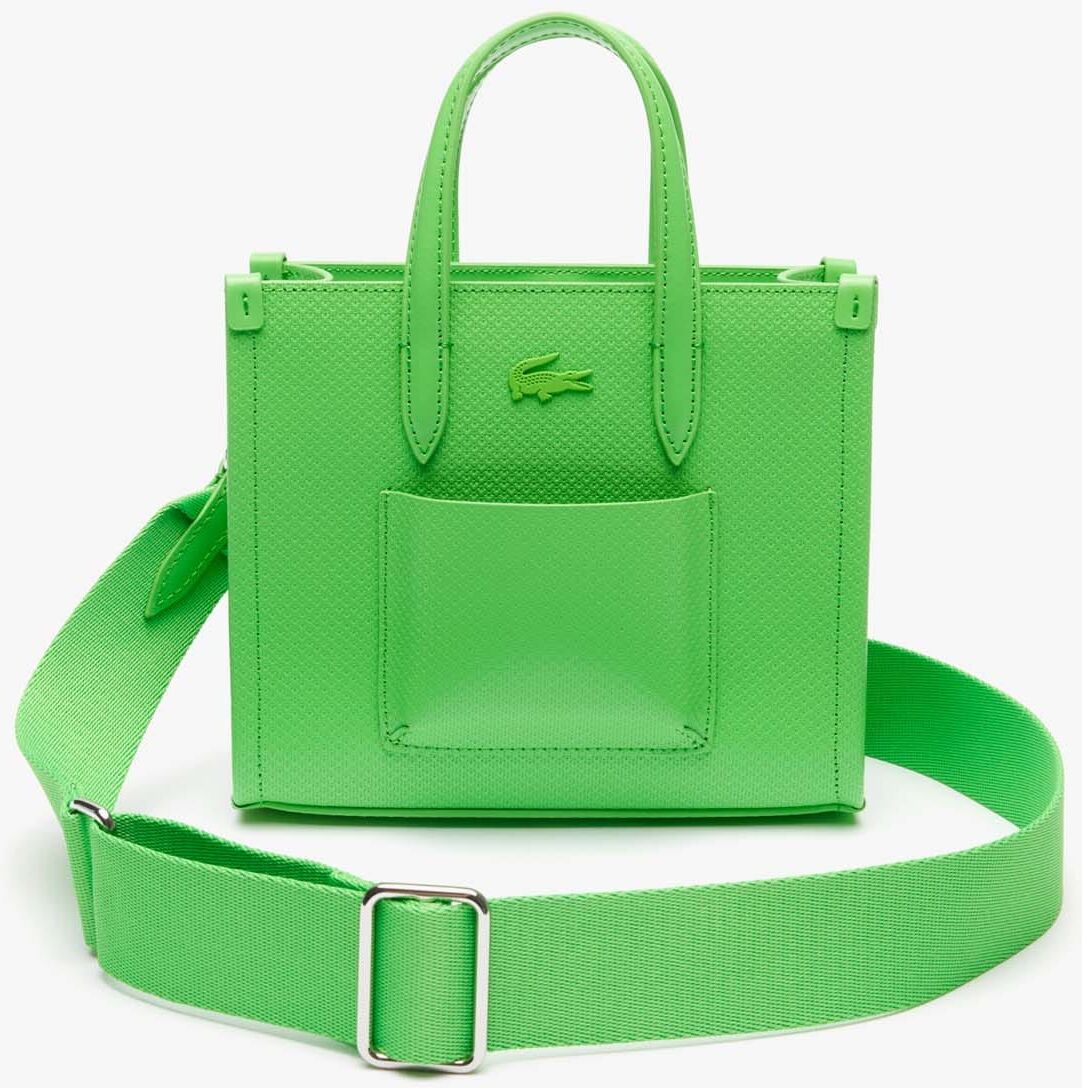 Lacoste Womens Accessories Mini Chantaco Leather Tote Bag In Green - One Size