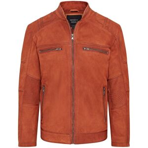 Infinity Leather Mens Buff Cafe Racer Biker Jacket - Jinan - Tan - Size X-Small