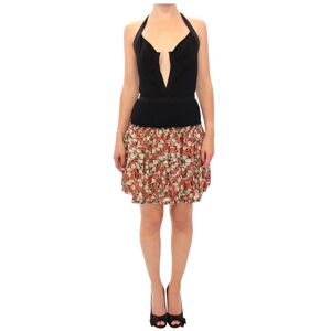 Dolce & Gabbana Womens Multicolor Floral Bubble Halterneck Dress - Multicolour Material_polyester - Size It 40 (Womens)