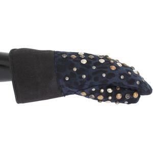 Dolce & Gabbana Mens Studded Wool Shearling Gloves - Grey - Size 9 (Gloves)