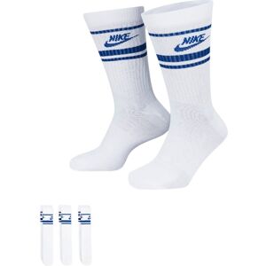 Nike Mens Dx5089 Unisex Dri-Fit Sportswear Everyday Essential Crew Socks (3 Pair) White - Size Medium