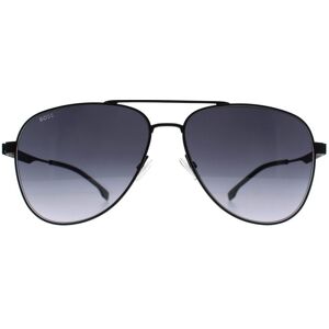 Hugo Boss Aviator Mens Matte Black Dark Grey Gradient 1641/s Metal - One Size