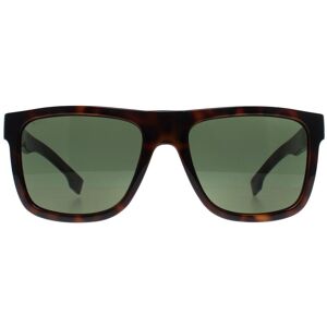 Hugo Boss Rectangle Mens Dark Havana Green 1647/s - Brown - One Size