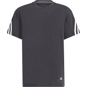 Adidas Boys Boy'S Future Icons 3-Stripes T-Shirt In Black Cotton - Size 7-8y
