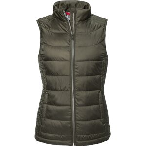 Russell Athletic Womens/ladies Nano Padded Body Warmer (Dark Olive) - Size 10 Uk Russell Athletic Womens/ladies Nano Padded Body Warmer (Dark Olive) - Size 10 Uk
