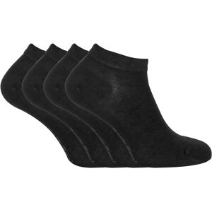 Sock Snob Mens - 4 Pairs Bamboo Low Cut Ankle Trainer Socks For Men & Women - Black Nylon - Size Uk 7-11 Sock Snob Mens - 4 Pairs Bamboo Low Cut Ankle Trainer Socks For Men & Women - Black Nylon - Size Uk 7-11