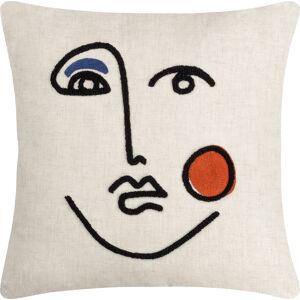 Furn. Cleo Linear Woven Filled Cushion - Ginger - One Size Furn. Cleo Linear Woven Filled Cushion - Ginger - One Size