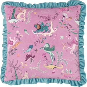 Furn. Athena Printed Velvet Cushion Cover - Lilac - Size 45 Cm X 45 Cm Furn. Athena Printed Velvet Cushion Cover - Lilac - Size 45 Cm X 45 Cm