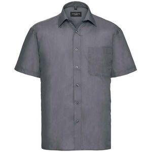 Russell Athletic Collection Mens Poplin Easy-Care Short-Sleeved Formal Shirt (Convoy Grey) - Dark Grey - Size 14.5 Inch Russell Athletic Collection Mens Poplin Easy-Care Short-Sleeved Formal Shirt (Convoy Grey) - Dark Grey - Size 14.5 Inch