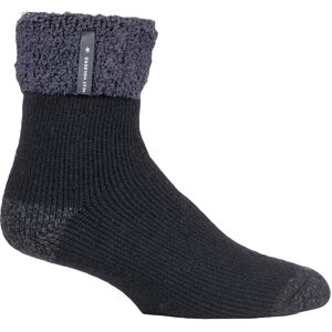 Heat Holders - Mens Warm Luxury Fleece Lined Lounge Bed Socks - Black - Size 6-11 Heat Holders - Mens Warm Luxury Fleece Lined Lounge Bed Socks - Black - Size 6-11
