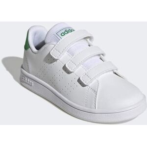 Adidas Sportswear Childrens Unisex Advantage Court Lifestyle Hook-And-Loop Shoes - White - Size Uk 2.5 Adidas Sportswear Childrens Unisex Advantage Court Lifestyle Hook-And-Loop Shoes - White - Size Uk 2.5