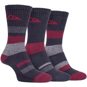 Storm Bloc - 3 Pack Mens Padded Sole Anti Blister Lightweight Breathable Cotton Walking Hiking Socks For Summer - Grey - Size Uk 6-11 Storm Bloc - 3 Pack Mens Padded Sole Anti Blister Lightweight Breathable Cotton Walking Hiking Socks For Summer - Grey - Size Uk 6-11