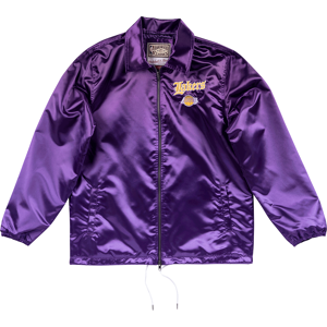 Mitchell & Ness Mens Los Angeles Lakers Nba Old English Faded Satin Jacket - Purple - Size Small Mitchell & Ness Mens Los Angeles Lakers Nba Old English Faded Satin Jacket - Purple - Size Small