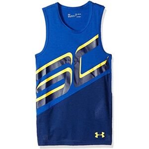 Under Armour Childrens Unisex Stephen Curry Round Neck Sleeveless Navy Blue Kids Vest 1306222 400 Baumwolle - Size X-Large Under Armour Childrens Unisex Stephen Curry Round Neck Sleeveless Navy Blue Kids Vest 1306222 400 Baumwolle - Size X-Large