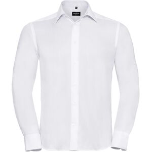 Russell Athletic Collection Mens Ultimate Tailored Long-Sleeved Shirt (White) Cotton - Size 17 Inch Russell Athletic Collection Mens Ultimate Tailored Long-Sleeved Shirt (White) Cotton - Size 17 Inch