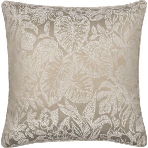Wylder Nature Bali Botanical Jacquard Cushion Cover - Natural - Size 50 Cm X 50 Cm Wylder Nature Bali Botanical Jacquard Cushion Cover - Natural - Size 50 Cm X 50 Cm