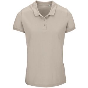 Sols Womens/ladies Planet Piqué Organic Polo Shirt (Rope) - Beige - Size Uk 14-16 Sols Womens/ladies Planet Piqué Organic Polo Shirt (Rope) - Beige - Size Uk 14-16
