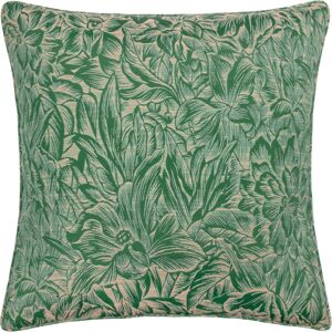 Wylder Nature Grantley Jacquard Piped Cushion Cover - Emerald - Size 50 Cm X 50 Cm Wylder Nature Grantley Jacquard Piped Cushion Cover - Emerald - Size 50 Cm X 50 Cm