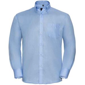Russell Athletic Collection Mens Ultimate Long-Sleeved Formal Shirt (Bright Sky) - Blue Cotton - Size 18.5 Inch Russell Athletic Collection Mens Ultimate Long-Sleeved Formal Shirt (Bright Sky) - Blue Cotton - Size 18.5 Inch