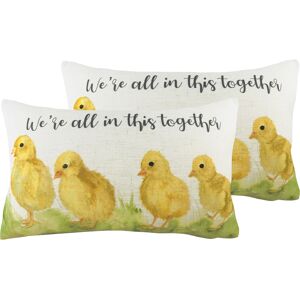 Evans Lichfield In This Together Cushions (Twin Pack) - Multicolour - Size 30 Cm X 50 Cm Evans Lichfield In This Together Cushions (Twin Pack) - Multicolour - Size 30 Cm X 50 Cm