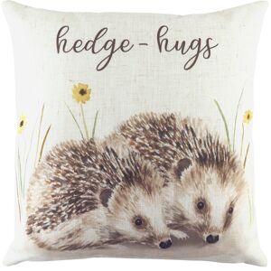 Evans Lichfield Woodland Hedge Hugs Watercolour Cushion Cover - Multicolour - One Size Evans Lichfield Woodland Hedge Hugs Watercolour Cushion Cover - Multicolour - One Size