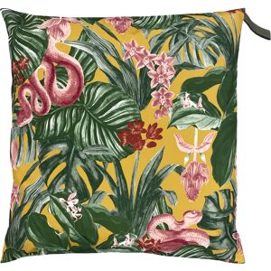 Furn. Medinilla Tropical Outdoor Floor Cushion Cover - Mustard - Size 70 Cm X 70 Cm Furn. Medinilla Tropical Outdoor Floor Cushion Cover - Mustard - Size 70 Cm X 70 Cm