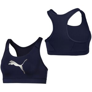 Puma Graphic Logo Mid Impact Navy Blue Womens Sports Bra 516996 05 - Size 8 Uk Puma Graphic Logo Mid Impact Navy Blue Womens Sports Bra 516996 05 - Size 8 Uk