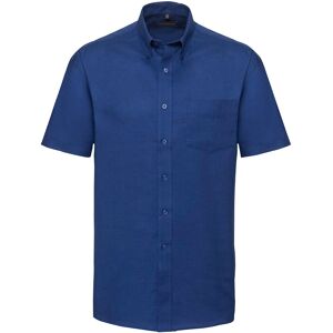 Russell Athletic Collection Mens Oxford Easy-Care Short-Sleeved Shirt (Bright Royal Blue) - Navy/blue - Size 18.5 Inch Russell Athletic Collection Mens Oxford Easy-Care Short-Sleeved Shirt (Bright Royal Blue) - Navy/blue - Size 18.5 Inch