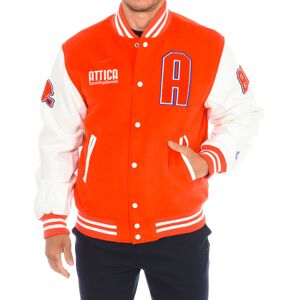 Attica Sporting Goods At-Fw22-012 Mens Baseball Jacket - Orange - Size Small Attica Sporting Goods At-Fw22-012 Mens Baseball Jacket - Orange - Size Small