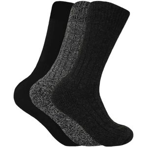 Sock Snob 3 Pairs Mens Cushioned Sole Wool Blend Walking Hiking Socks For Boots - Grey - Size Uk 6-11 Sock Snob 3 Pairs Mens Cushioned Sole Wool Blend Walking Hiking Socks For Boots - Grey - Size Uk 6-11