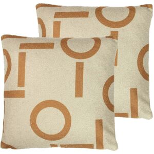 Furn. Shearling Circa Cushions (Twin Pack) - Ginger - One Size Furn. Shearling Circa Cushions (Twin Pack) - Ginger - One Size