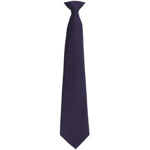 Premier Unisex Adult Colours Fashion Plain Clip-On Tie (Navy) - One Size Premier Unisex Adult Colours Fashion Plain Clip-On Tie (Navy) - One Size